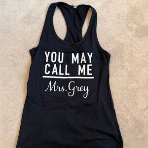 Black Graphic Tank Top